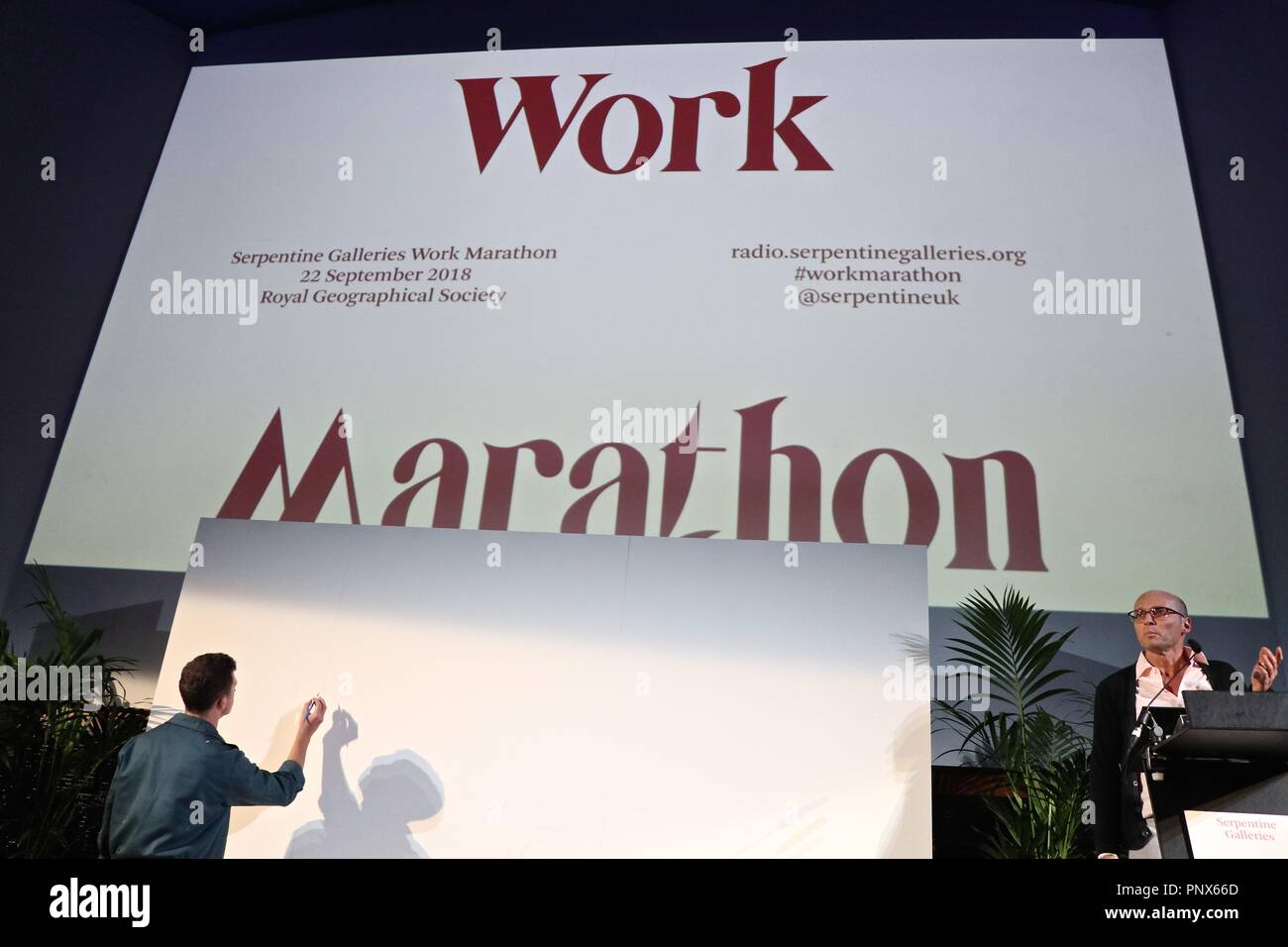 Serpentine Galerien Arbeiten Marathon 2018 Stockfoto