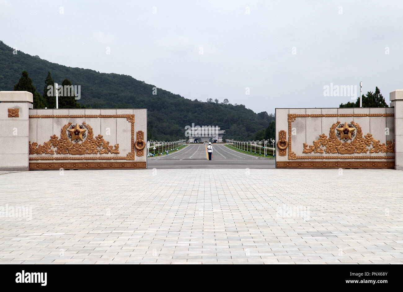 Sonnenpalastes in Pjöngjang Stockfoto