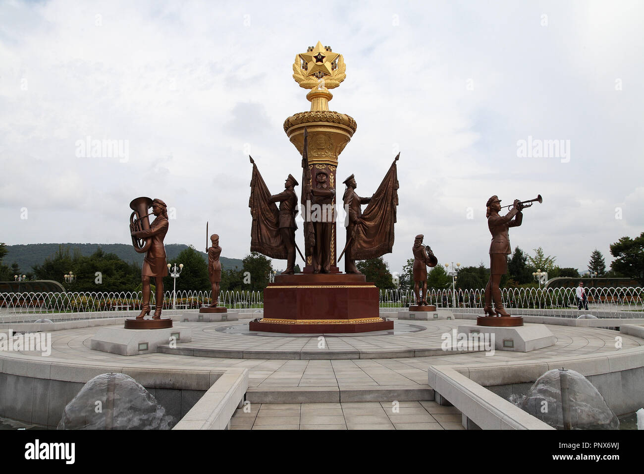 Sonnenpalastes in Pjöngjang Stockfoto