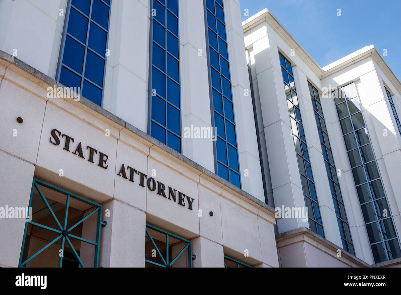 West Palm Beach Florida, Staatsanwalt, County Judicial Facility Center, FL180212009 Stockfoto