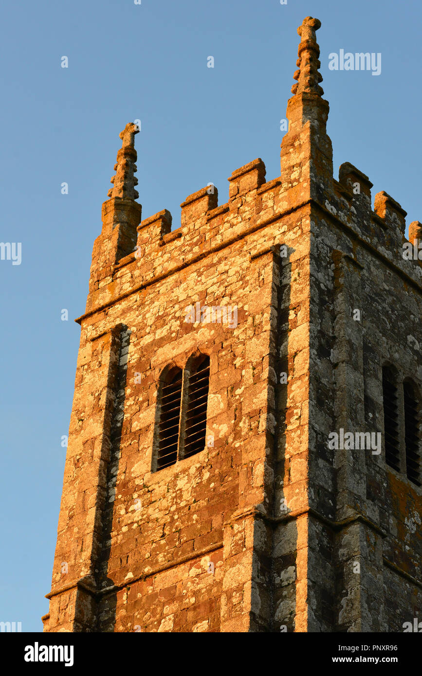 Kirche von Allerheiligen, Broadwood Kelly, Devon, Großbritannien Stockfoto