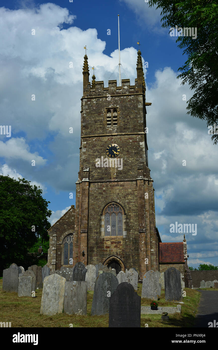 Kirche aller Heiligen, Winkleigh, Devon, Großbritannien Stockfoto