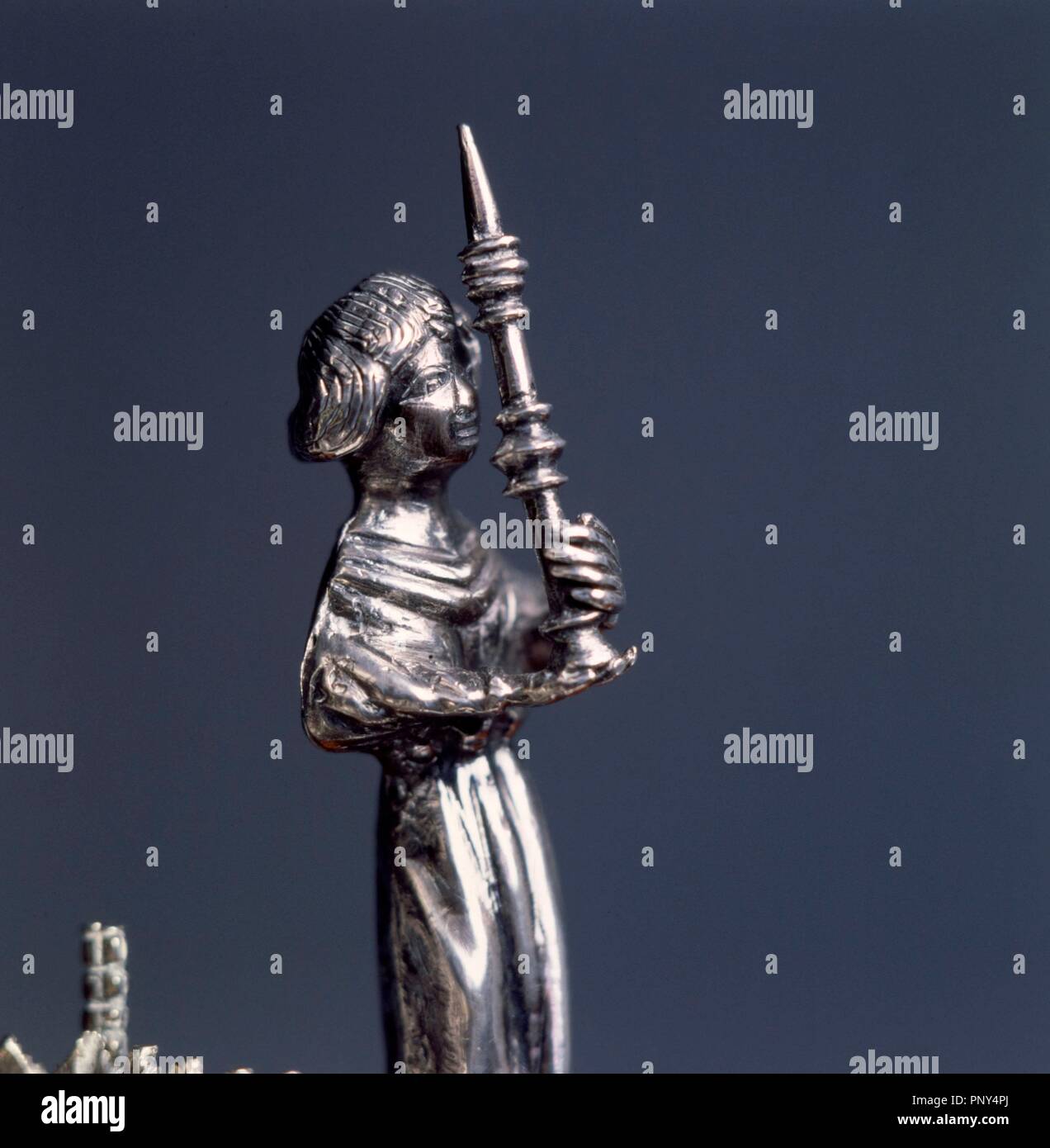 Cup ostensorium, aus dem 15. Jahrhundert. Obrador von Lleida. Stockfoto