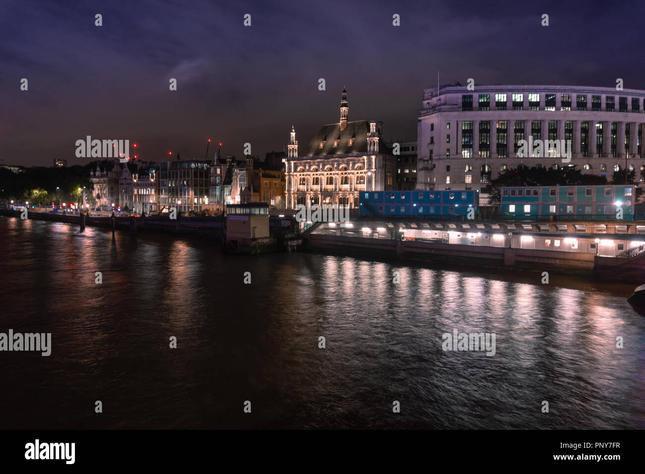 London bei Nacht Stockfoto