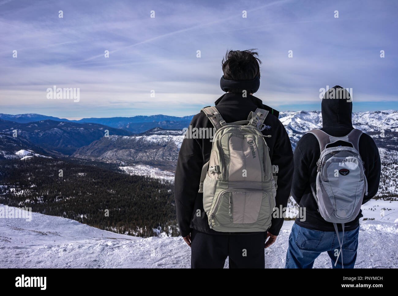 Sierra Nevada im Winter Stockfoto