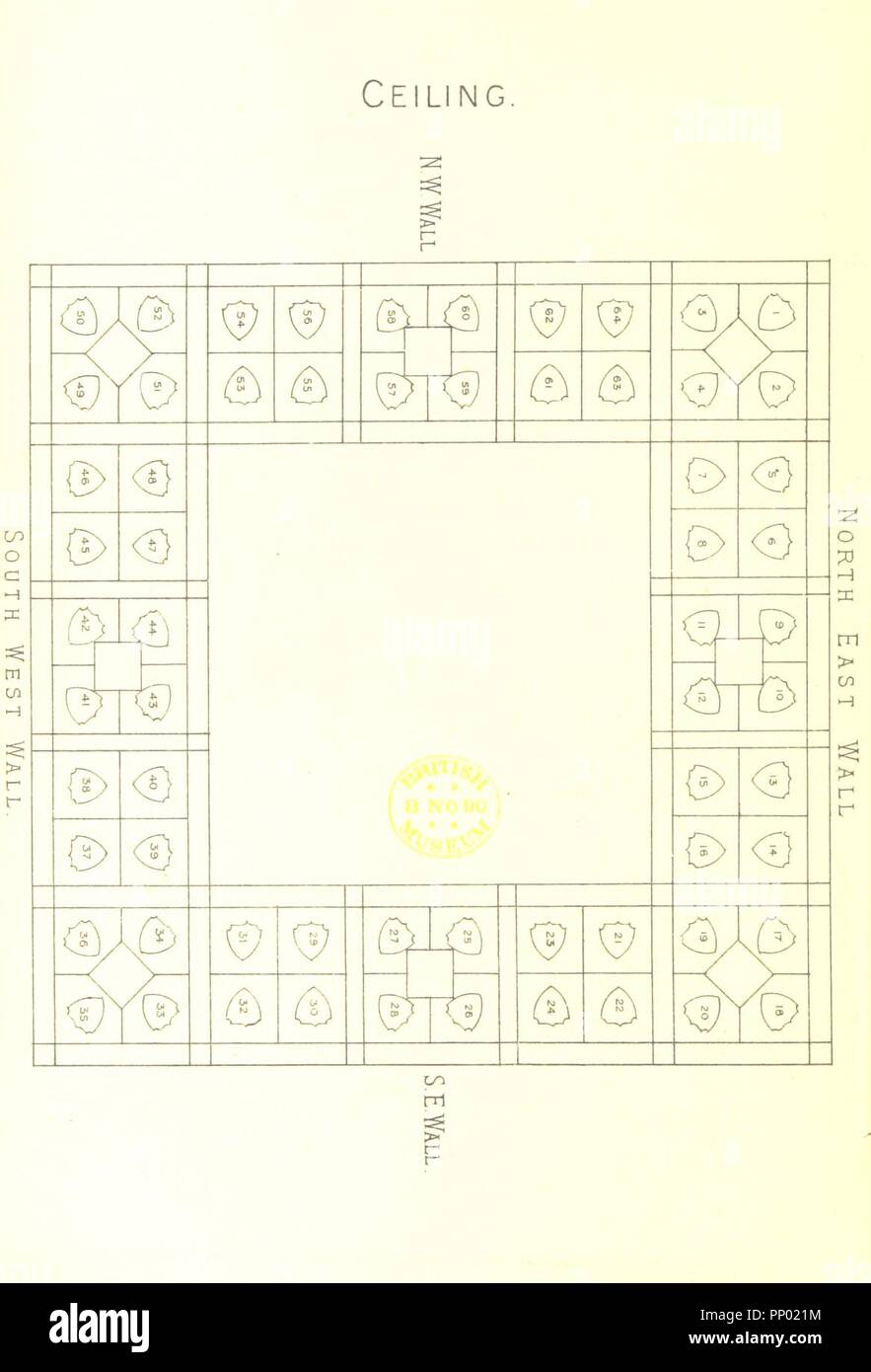 Bild von Seite 26 der 'Wigan County Council Kammer, geöffnet 30 Oktober 1890. Beschreibende Skizze [unterzeichnet H.T.F., d. h. H. T. Folkard]'. Stockfoto