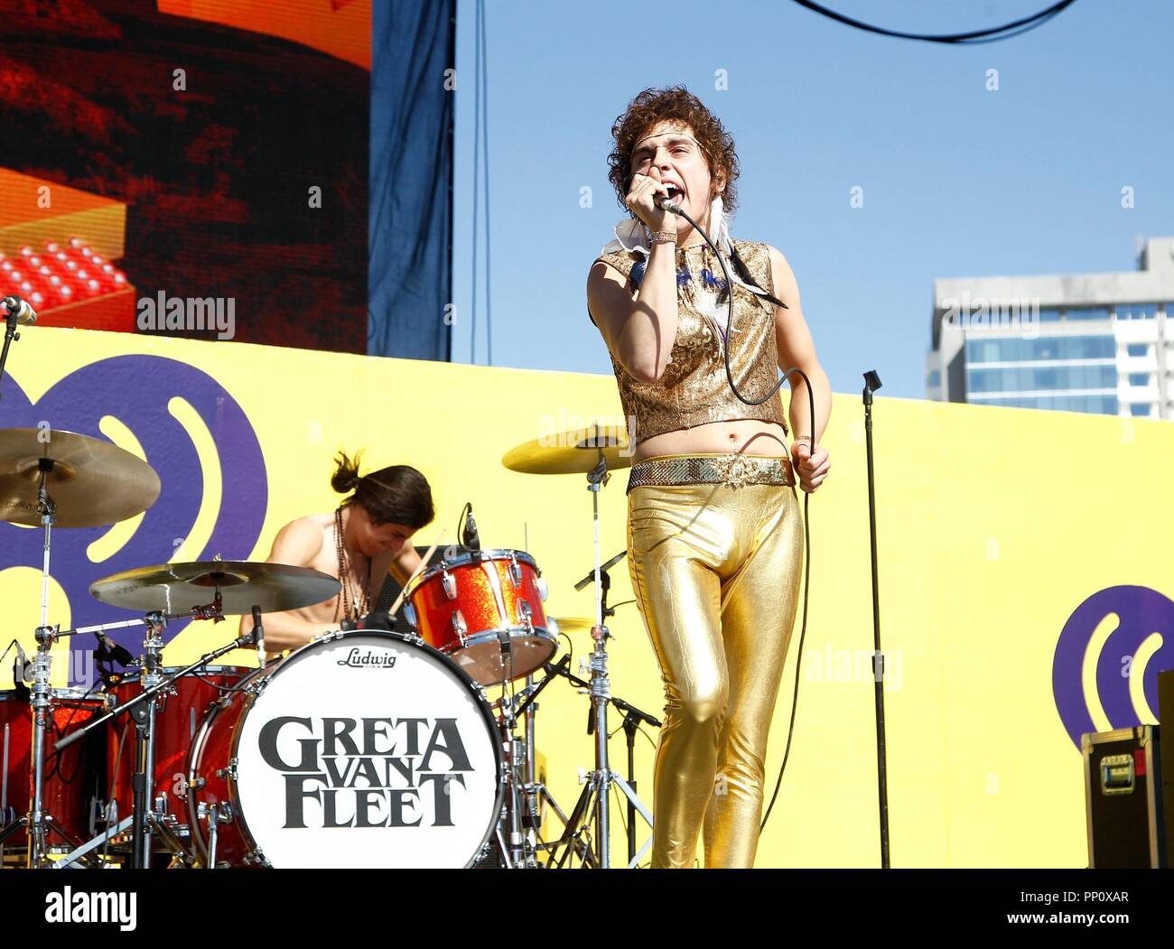 Las Vegas, USA. 22 Sep, 2018. Greta Van Flotte auf der Bühne für 2018 iHeartRadio Music Festival und tagsüber Phase-SAT, MGM Festival Gelände, Las Vegas, NV 22. September 2018. Credit: JA/Everett Collection/Alamy leben Nachrichten Stockfoto