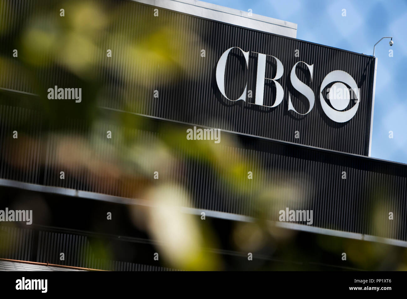 Ein logo Zeichen außerhalb von CBS Television City in Los Angeles, Kalifornien am 15. September 2018. Stockfoto