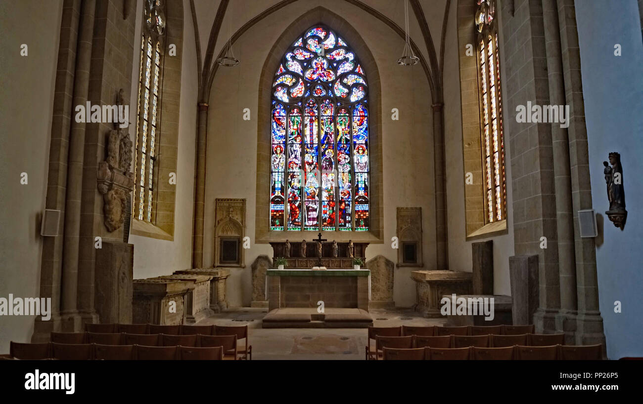 Münsterkirche St. Marien und Pusinna Herford Apsis Stockfoto