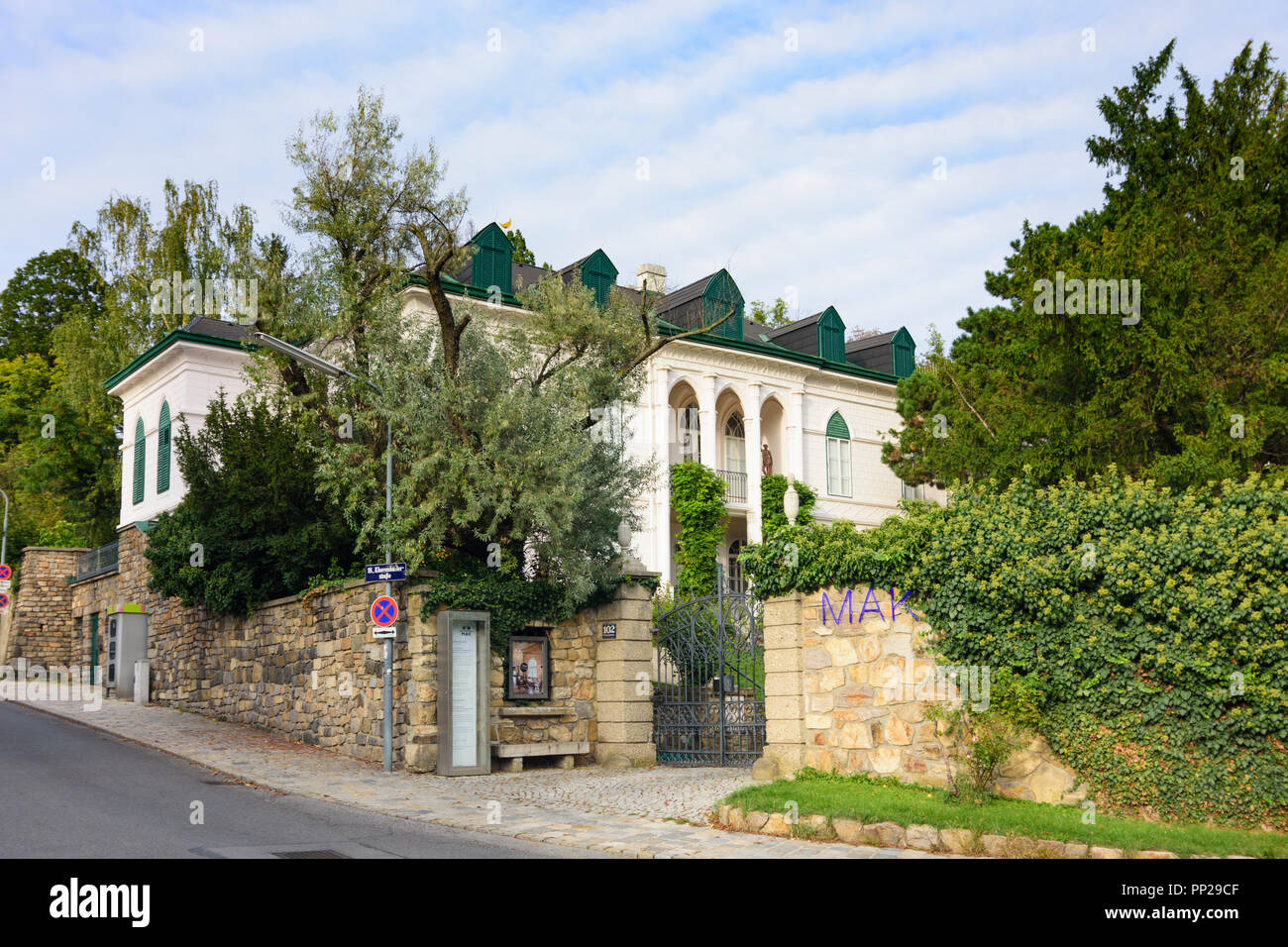 Wien, Wien: palace Geymüllerschlössel, heute Museum der MAK Museum für angewandte Kunst, in Pötzleinsdorf, 18. Währing, Wien, Österreich Stockfoto