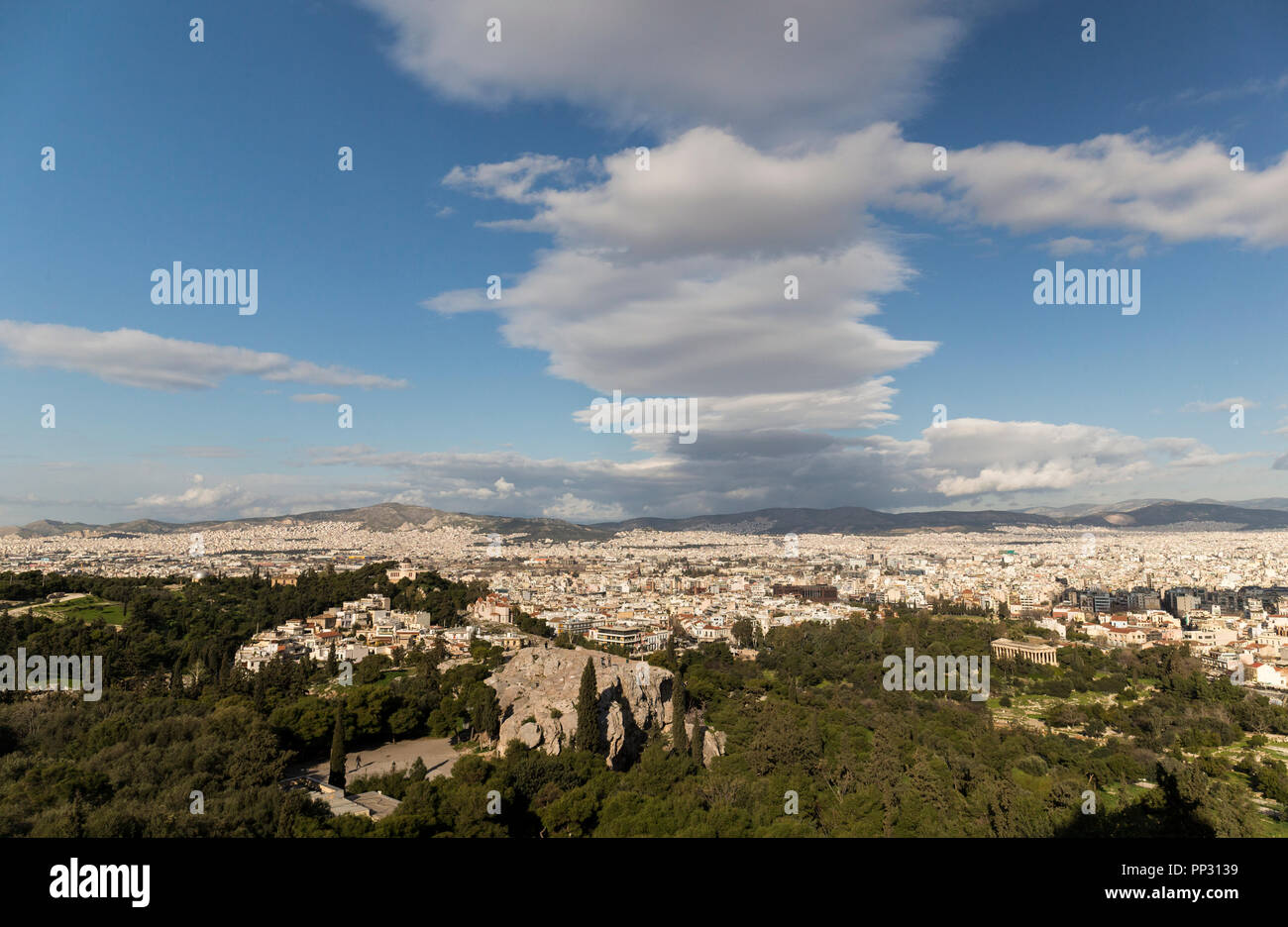 Weiten Blick über Athen (Griechenland) Stockfoto