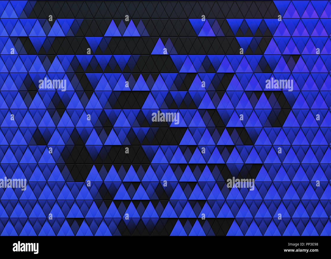 Abstrakte dunklen Hintergrund der polygonale Dreiecke Form Stockfoto