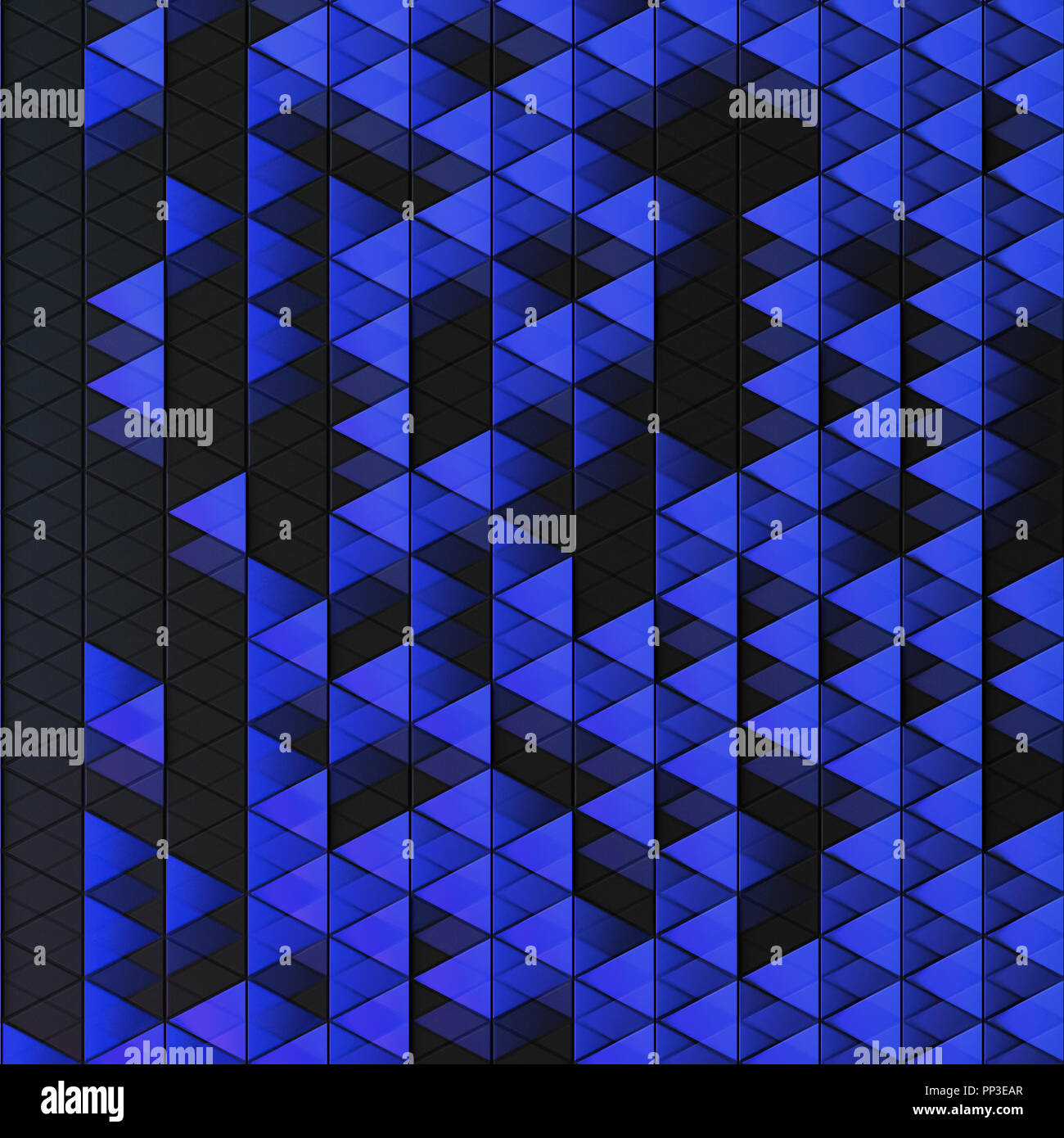 Abstrakte dunklen Hintergrund der polygonale Dreiecke Form Stockfoto