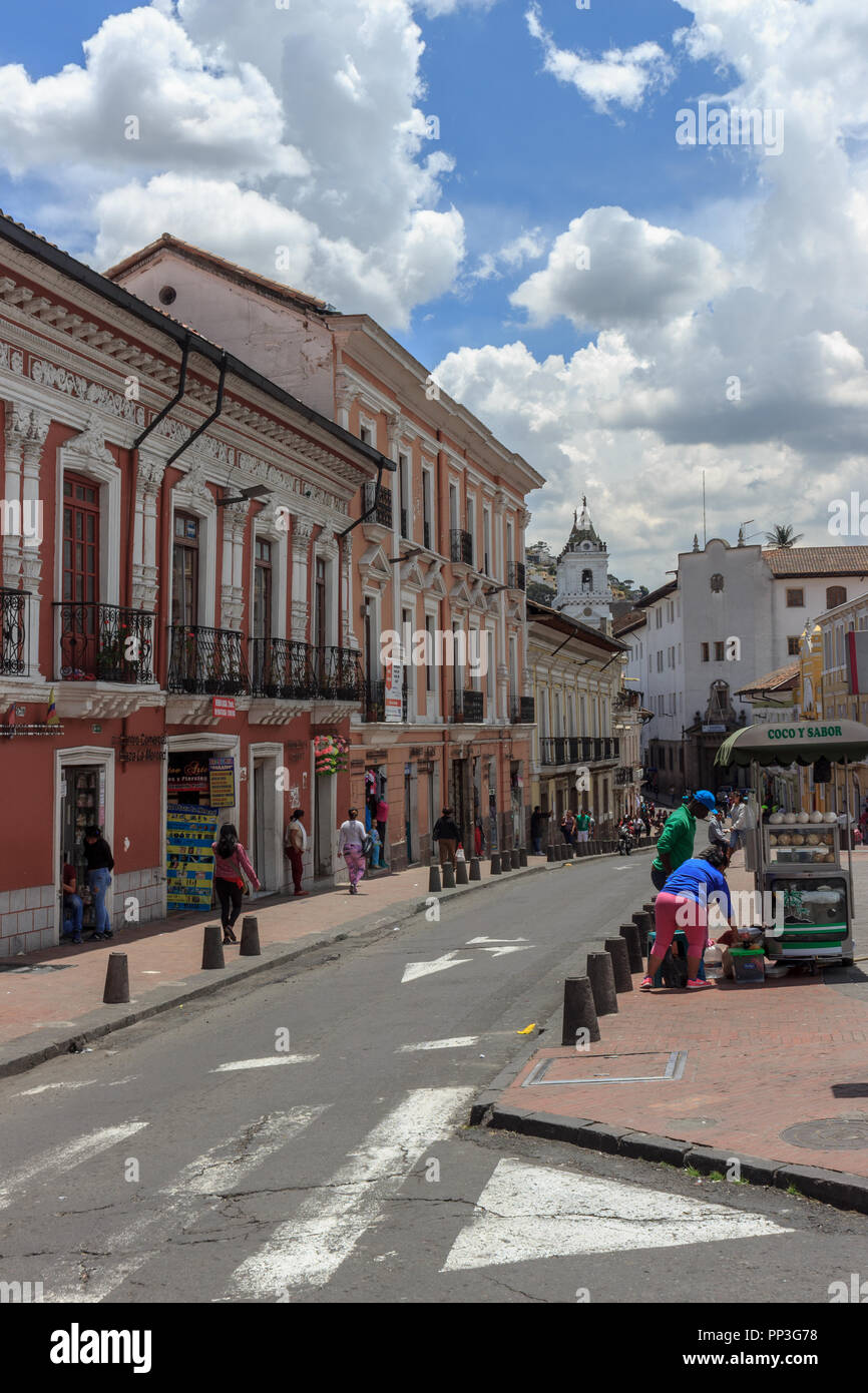 Plaza de Armas im Zentrum der Stadt von Quito, Ecuador Stockfoto