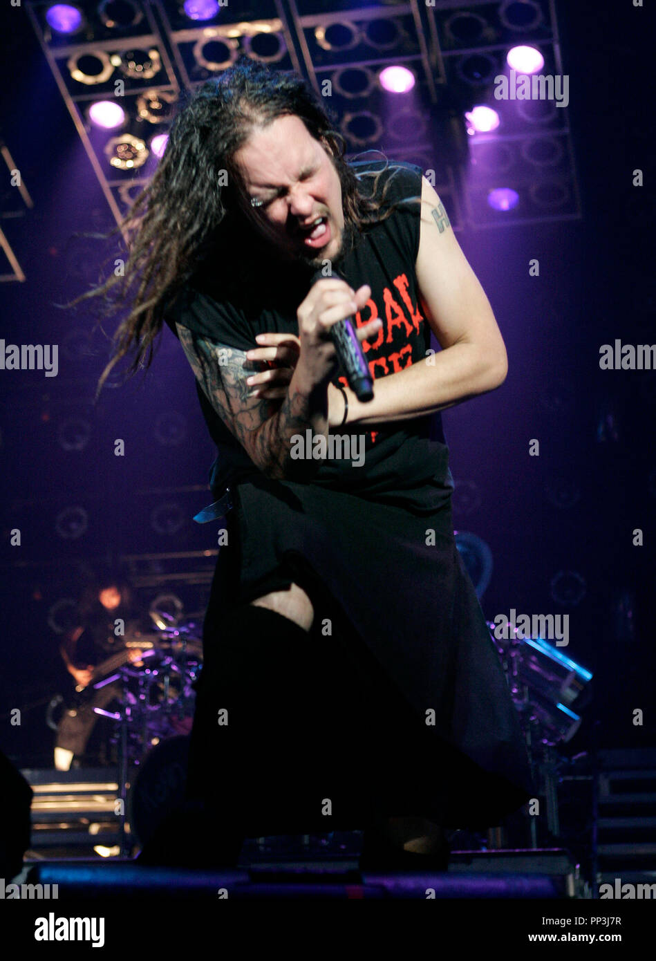 Jonathan Davis mit Korn führt im Konzert an die fundierte Beratung Amphitheater in West Palm Beach, Florida, am 14. August 2007. Stockfoto Jonathan Davis mit Korn führt im Konzert an die fundierte Beratung Amphitheater in West Palm Beach, Florida, am 14. August 2007. Stockfoto