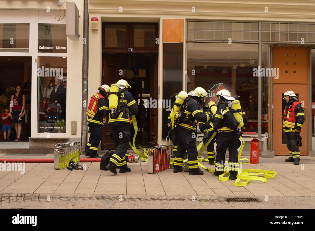 Feueralarm görlitz berliner 61 Foto Matthias Wehnert Stockfoto