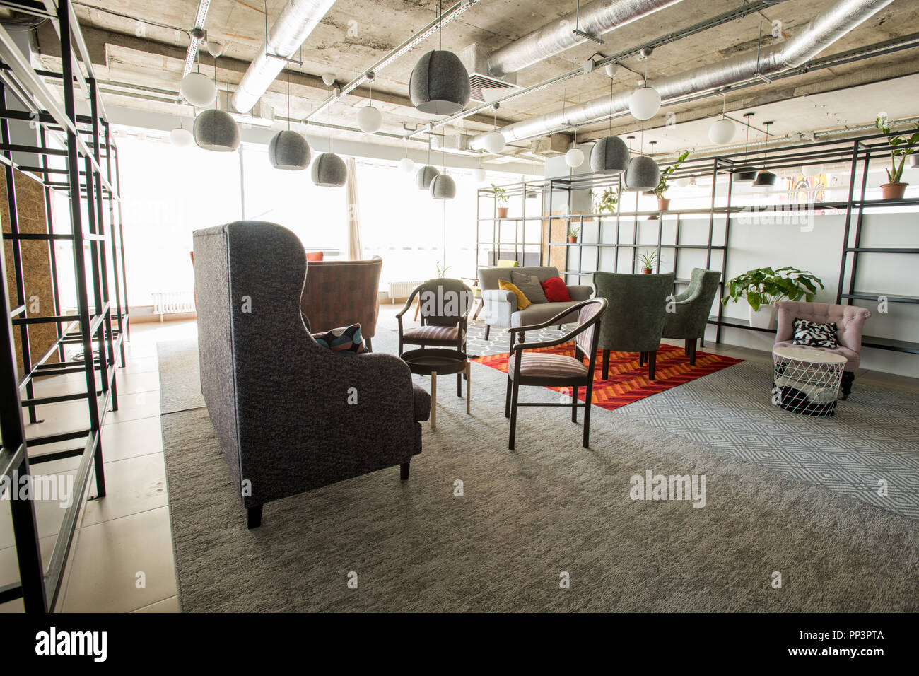 Elegante business Clubhaus innen Stockfoto