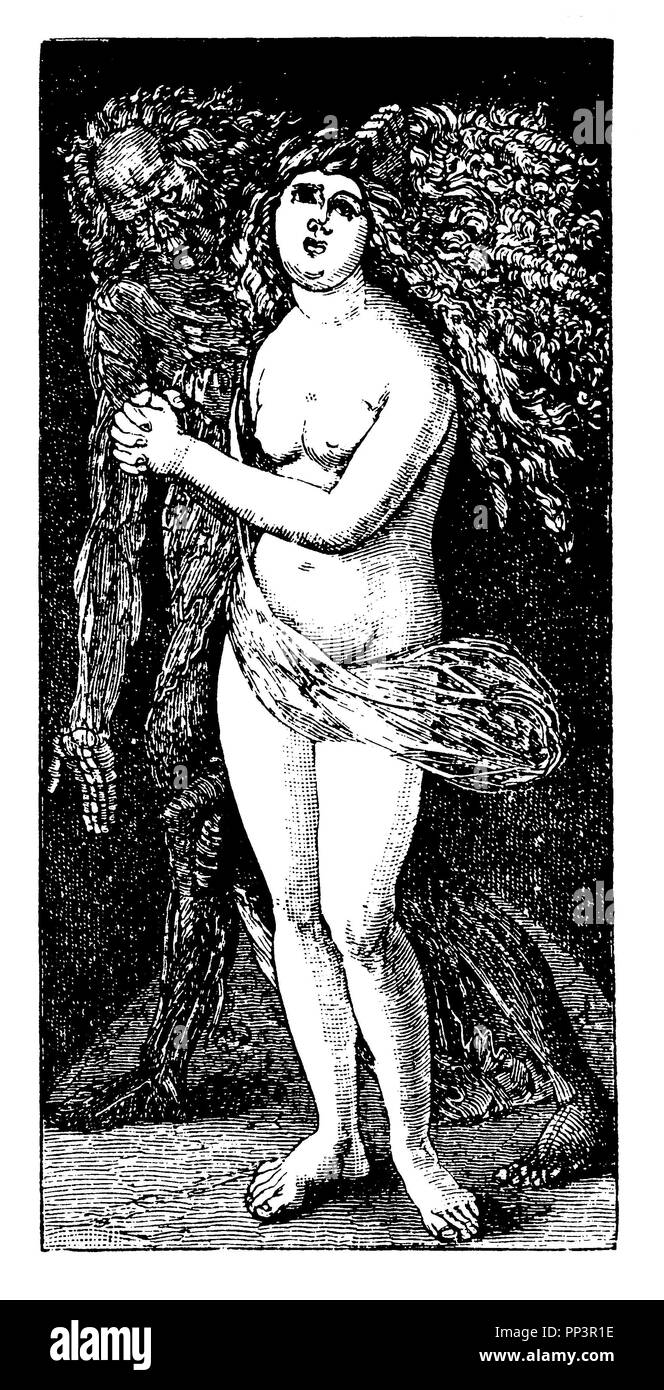 Der Tod und die Jungfrau von Hans Baldung (16. Jahrhundert), 1898 Stockfoto