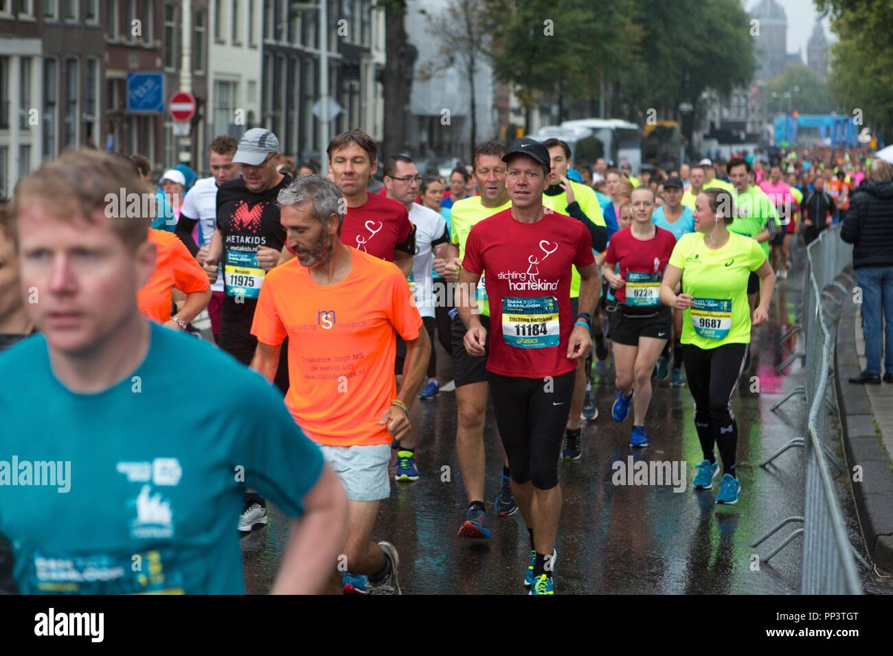 Niederländische marathon Ich bin tot dam Loop'. Stockfoto
