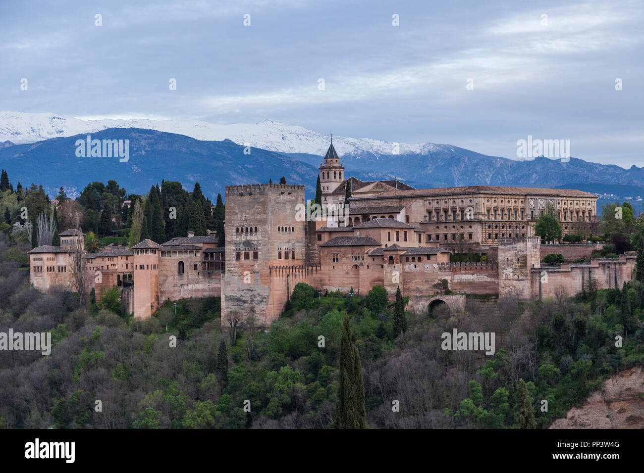 Die Alahambra Palace in Granada Spanien Stockfoto