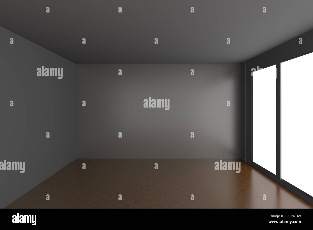 3d-leeren Raum Hintergrund Stockfoto