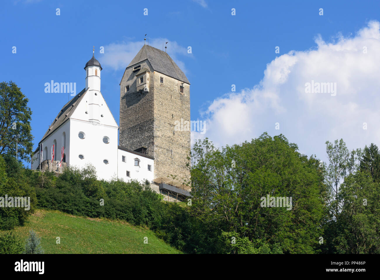 Schwaz: Schloss Freundsberg, Silberregion Karwendel, Silber Region Karwendel, Tirol, Tirol, Österreich Stockfoto