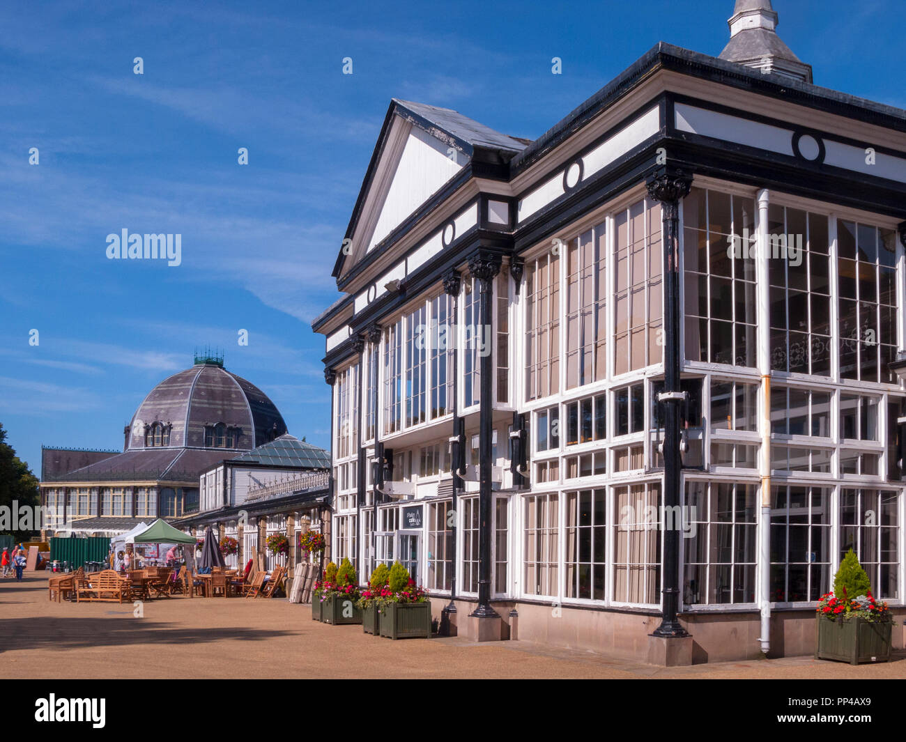 Pavilion Café, Pavilion Gardens, Buxton Stockfoto