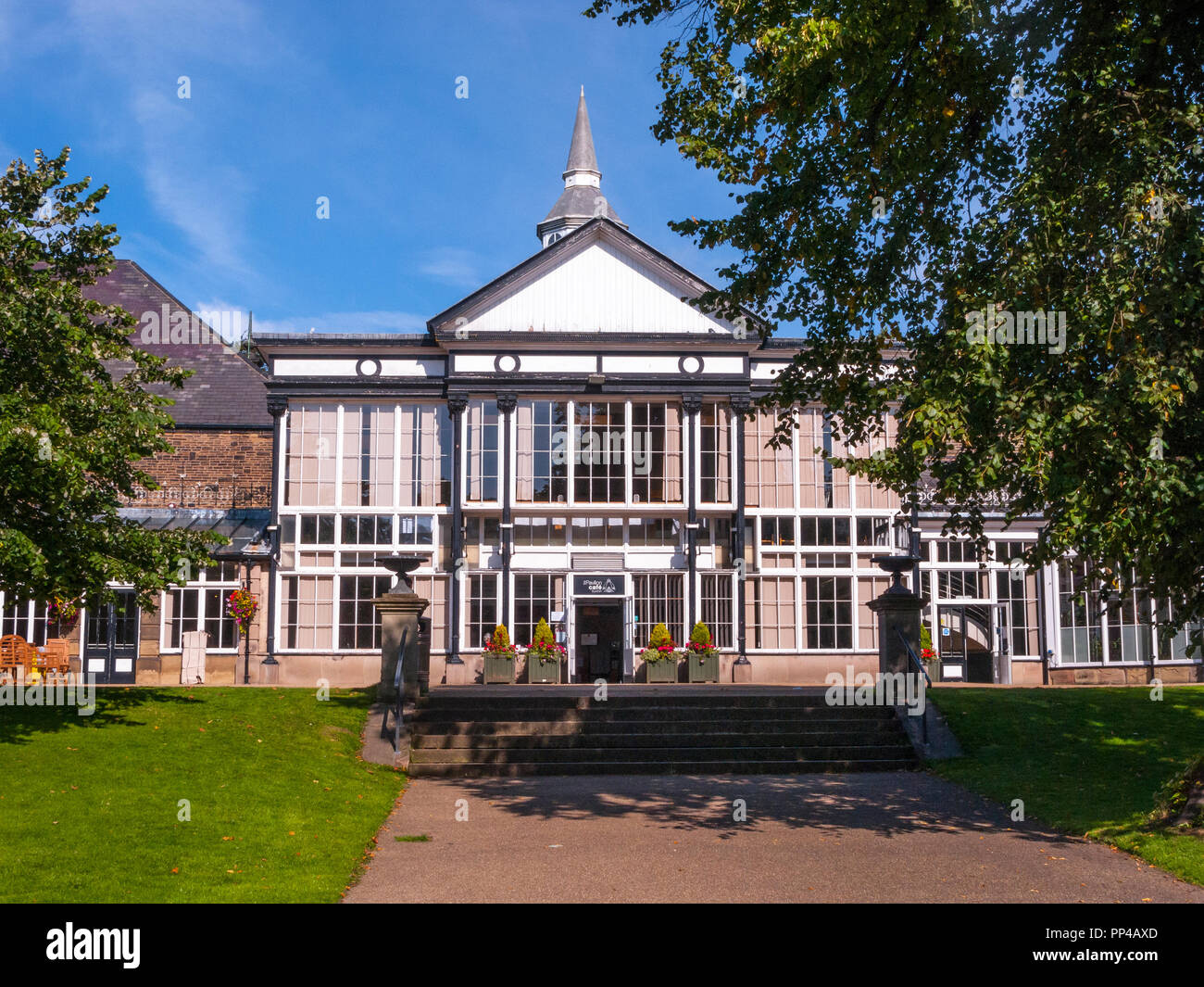 Pavilion Café, Pavilion Gardens, Buxton Stockfoto