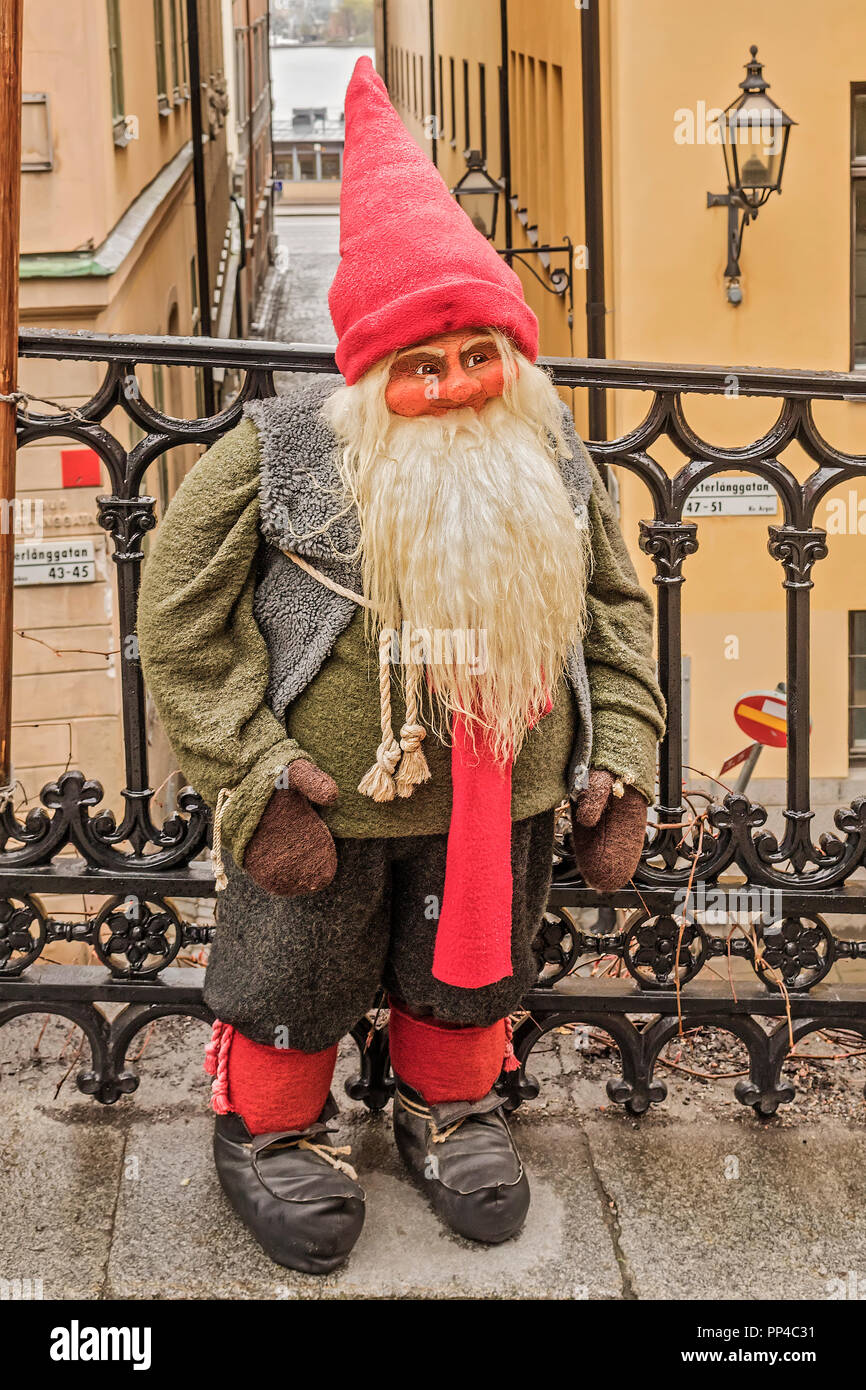 Troll auf der Straße Stockholm Swenden stehend Stockfoto