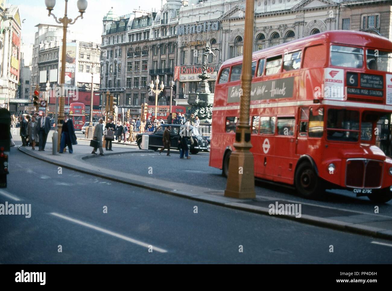 Piccadilly Circus, London 1976 Stockfoto