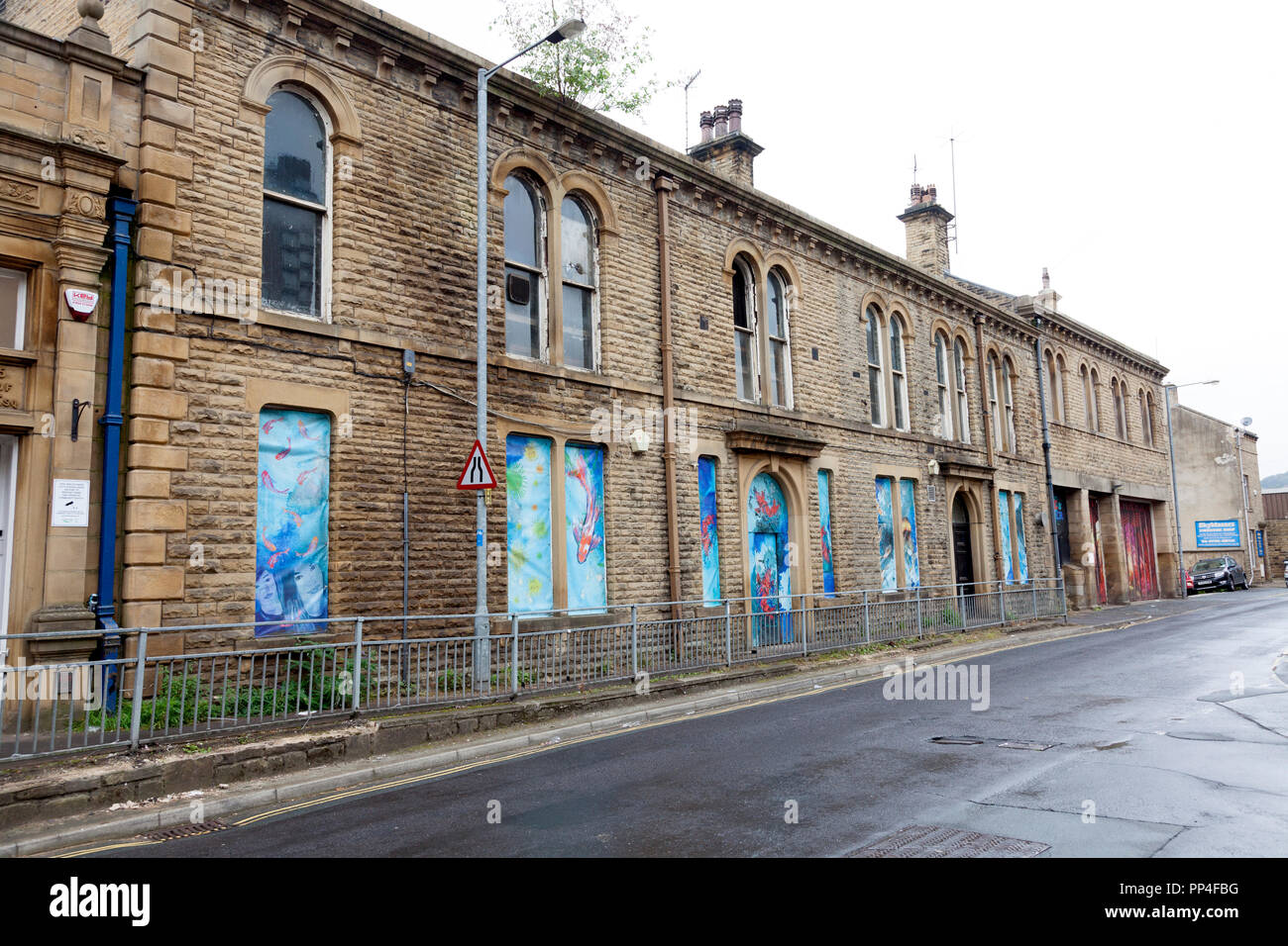 Ehemaliger Rat Gebäude, Sowerby Bridge, West Yorkshire Stockfoto