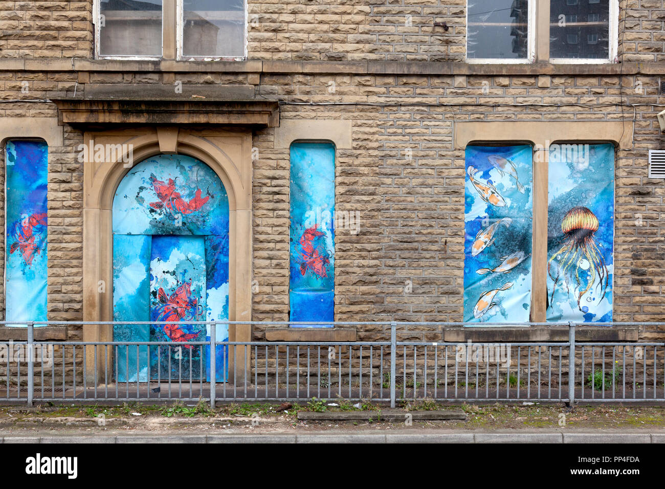 Ehemalige Amtsgebäude Gebäude, Sowerby Bridge, West Yorkshire Stockfoto