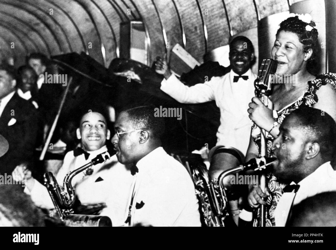 La cantante Ella Fitzgerald. Stockfoto