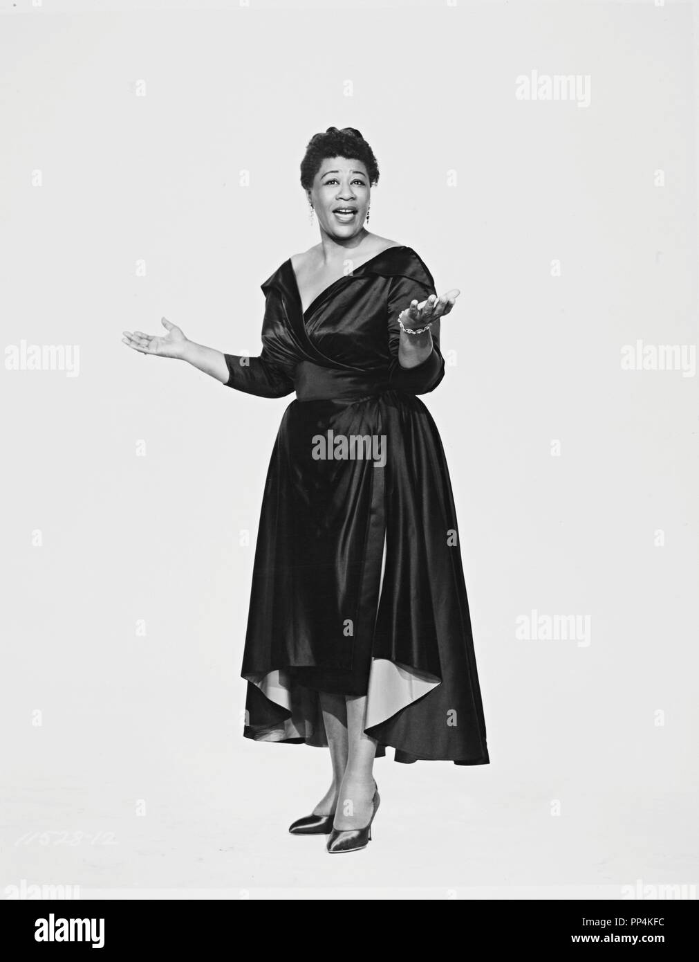 La cantante Ella Fitzgerald. Stockfoto