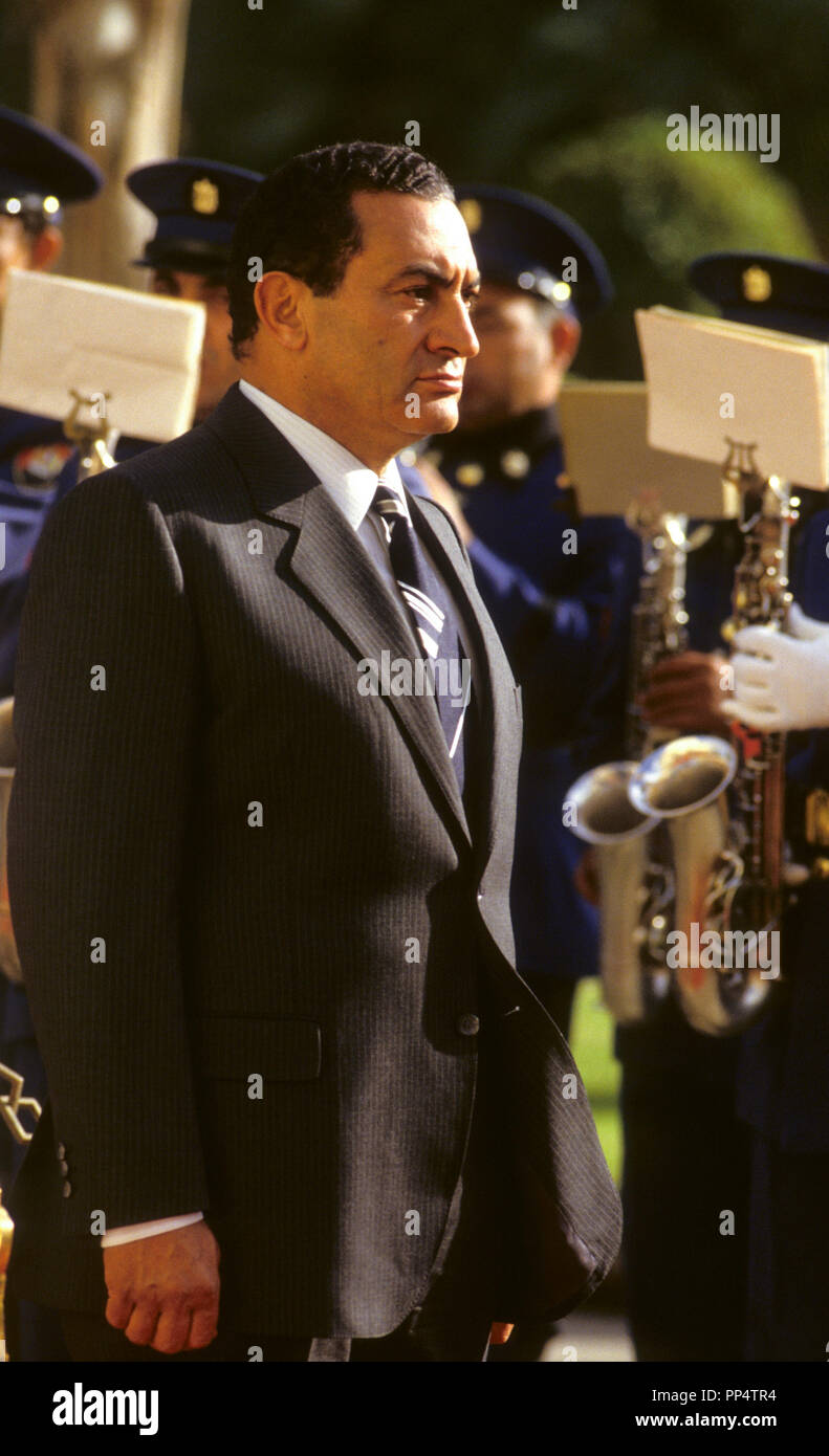 Der ägyptische Präsident Hosni Mubarak Stockfoto