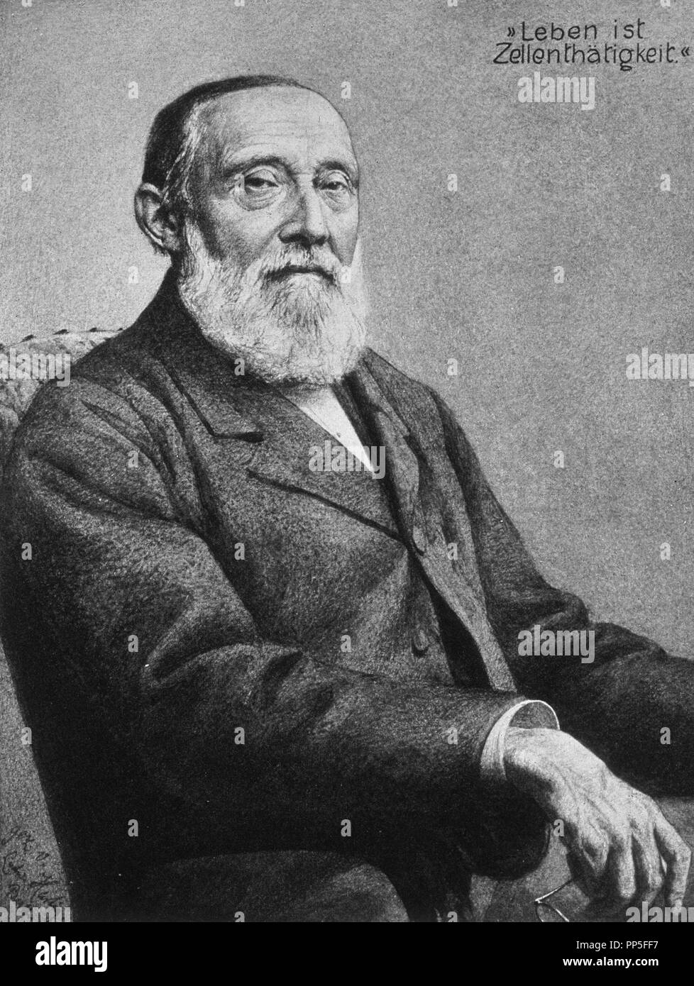 RUDOLP VIRCHOW (1821-1902) Pathologe. Autor: HARTIG LUDWIG. Ort: INSTITUTO DE HISTORIA DE LA MEDICINA. Rom. ITALIA. Stockfoto