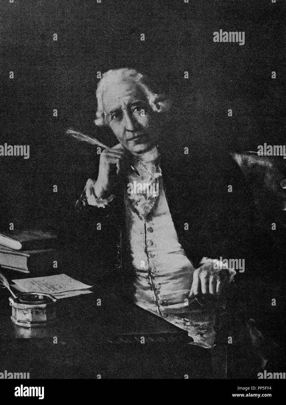 FRANCISCO SALVA (1751-1828) - Spanisch Physiker, Arzt und Ingenieur. Autor: MARQUES, Jose M. Lage: REAL ACADEMIA DE MEDICINA DE CATALUÑA. Barcelona. Spanien. Stockfoto