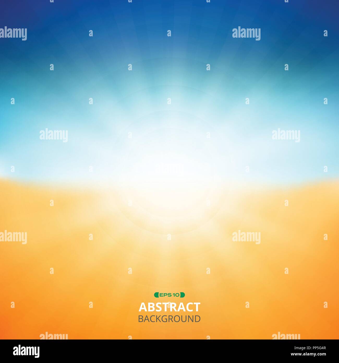 Sommer Hintergrund sonnenschein Natur Strand Hintergrund, Illustration Vector EPS 10. Stock Vektor