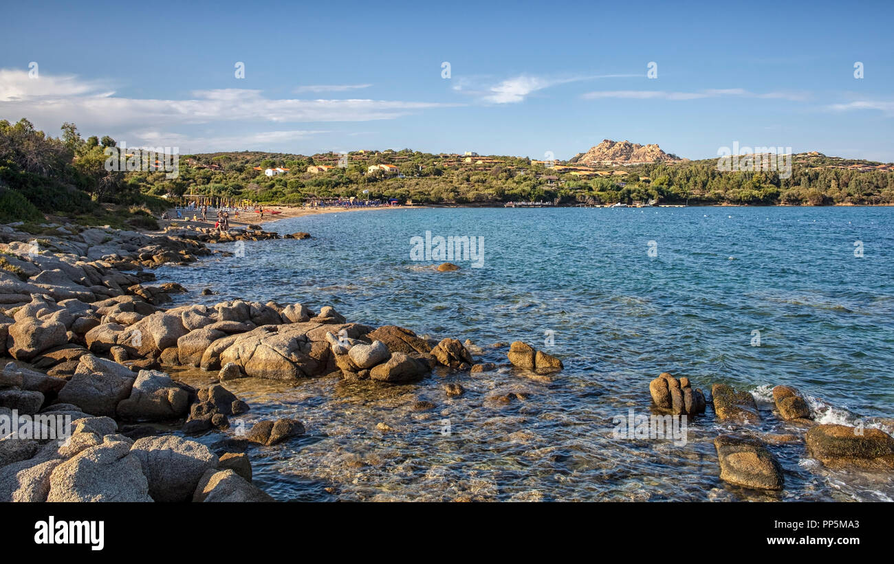 Strand in der Nähe von Capo D'Orso, Sardinien Stockfoto