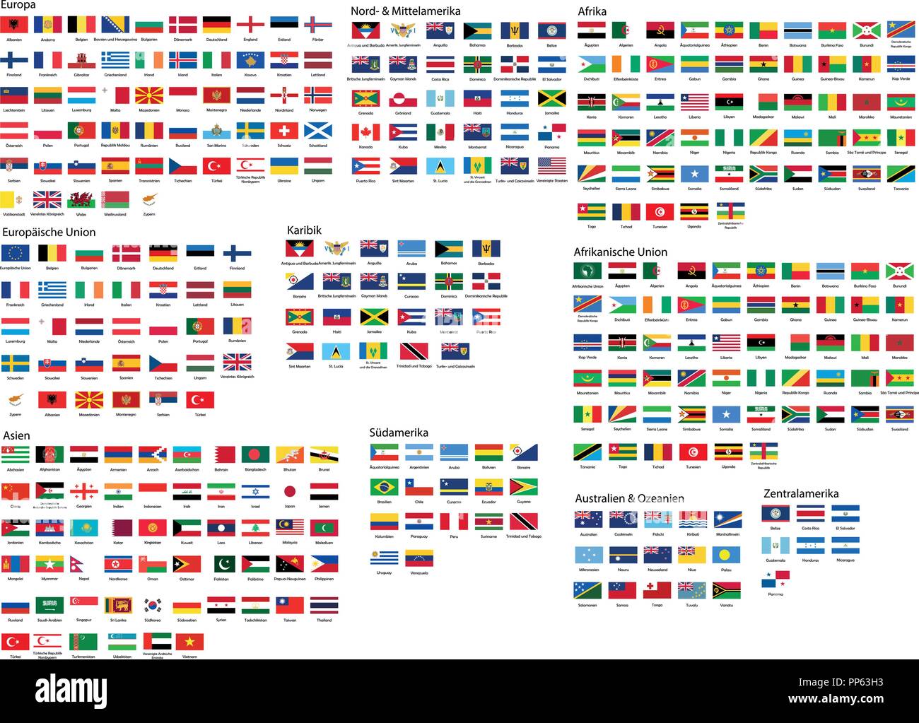 Alle Flaggen Der Welt Und Ihre Namen Flaggen Dieser Welt Form 