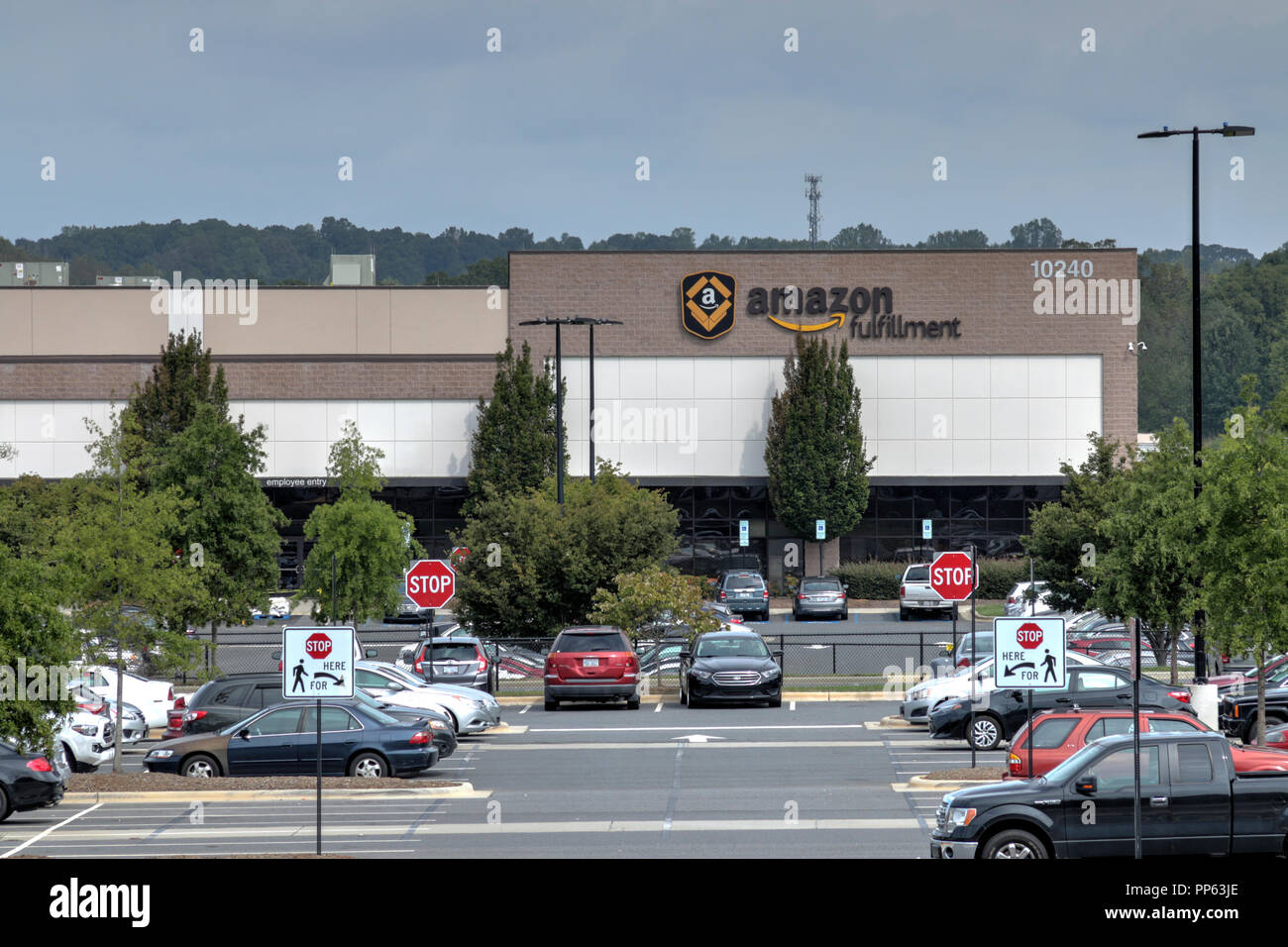 Amazon Fulfillment Center in Charlotte, NC Stockfoto