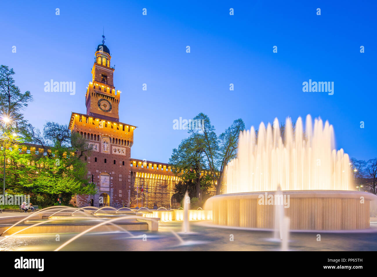 Castello Sforzesco in Mailand, Italien. Stockfoto