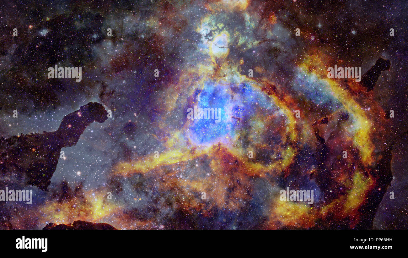 Galaxien und Nebel. Kosmische art Elemente dieses Bild eingerichtet, die von der NASA Stockfoto