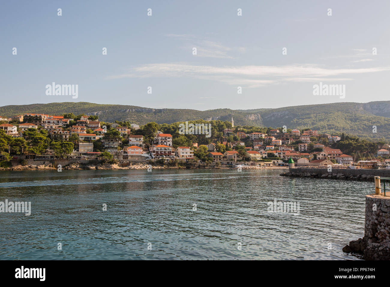 Jelsa, Insel Hvar, Kroatien 2018 Stockfoto