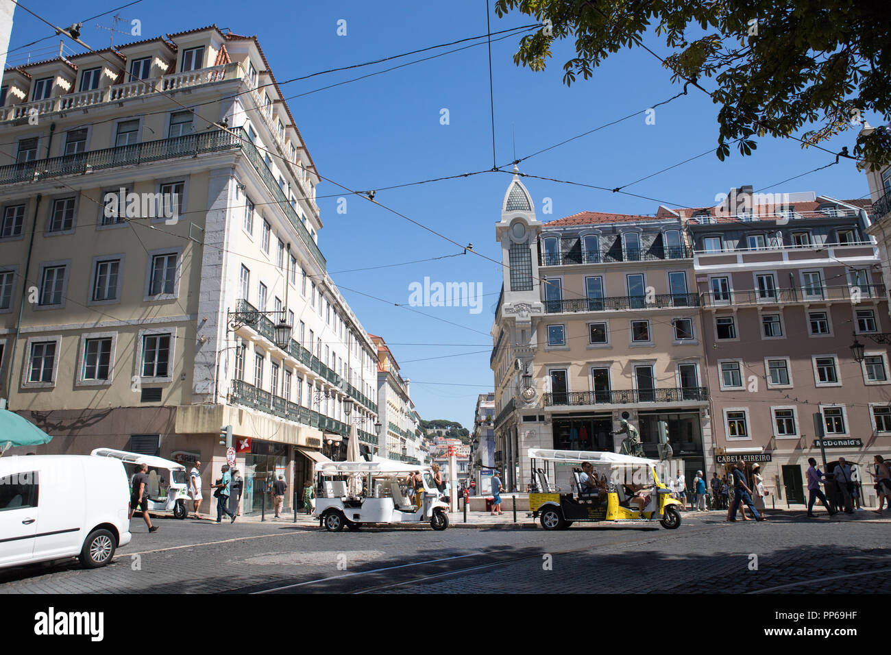 Lissabon Portugal, Square im Zentrum der Stadt Stockfoto