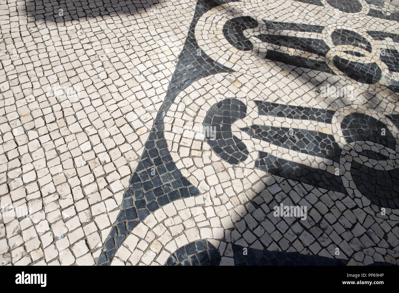 Lissabon Portugal, Erdgeschoss Fliesen in Stadtzentrum, Stockfoto