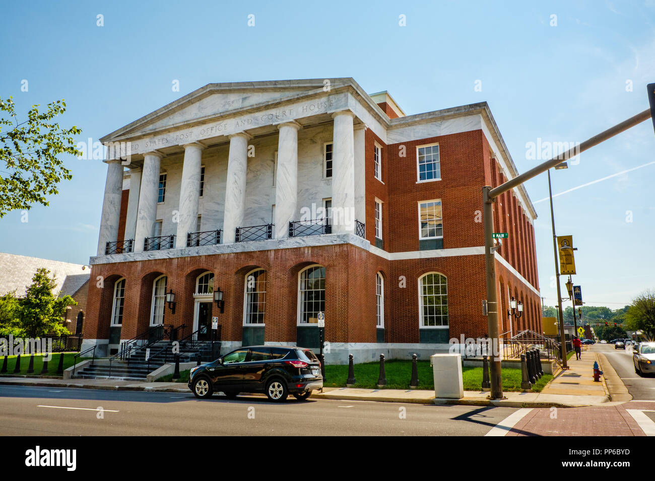 Uns Post und Court House, 116 North Main Street, Harrisonburg, Virginia Stockfoto