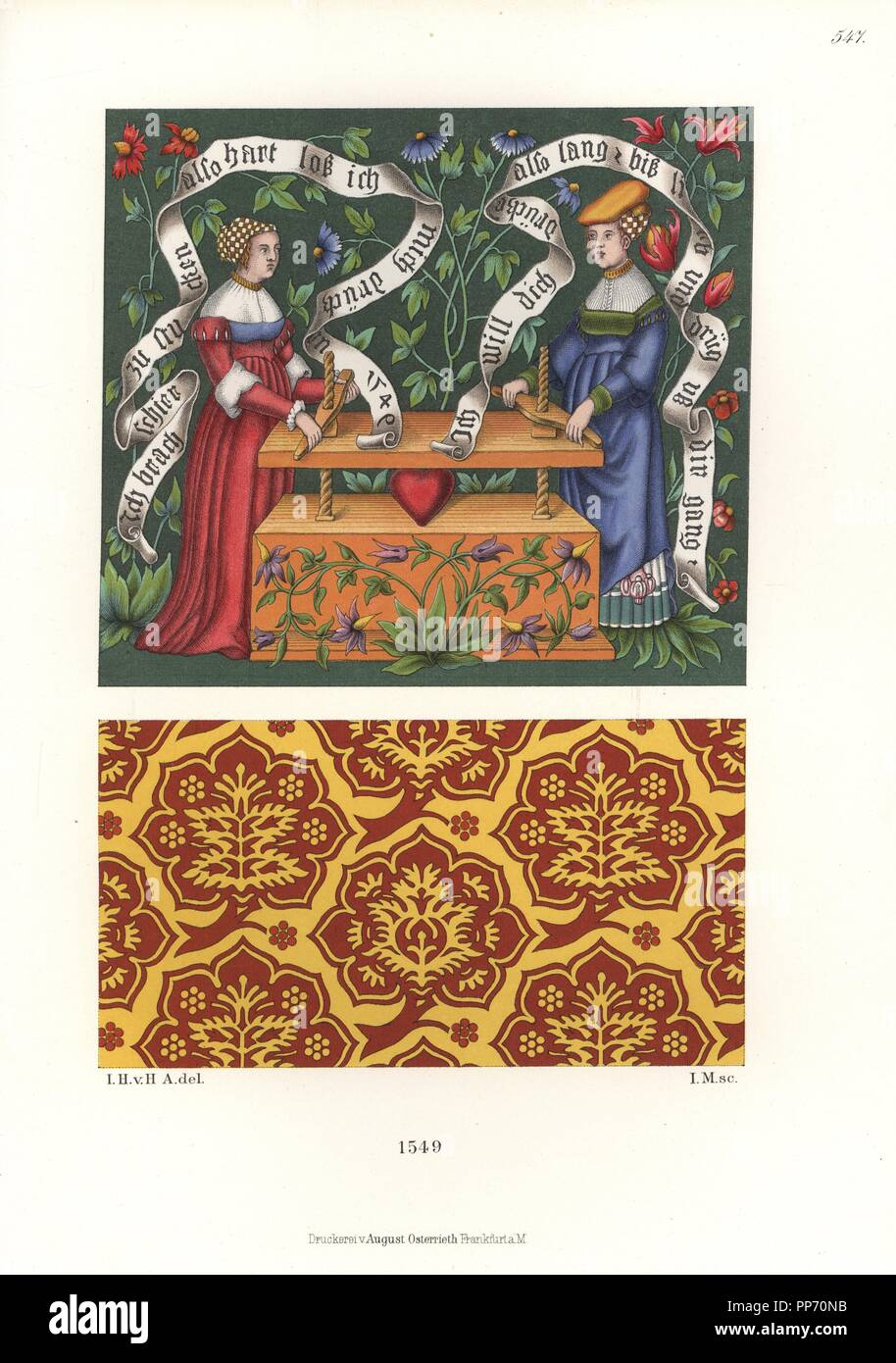 Tapeten Und Teppich Muster Des 16 Jahrhunderts Zwei Frauen Crush
