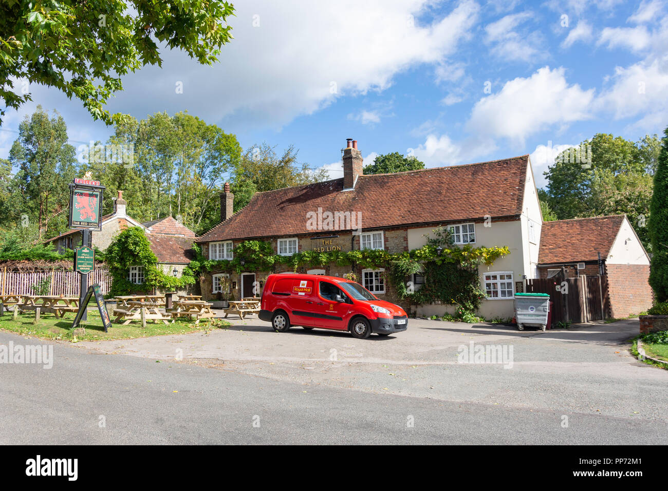 Jahrhundert das Red Lion Pub, das Grün, Fernhurst, West Sussex, England, Vereinigtes Königreich Stockfoto