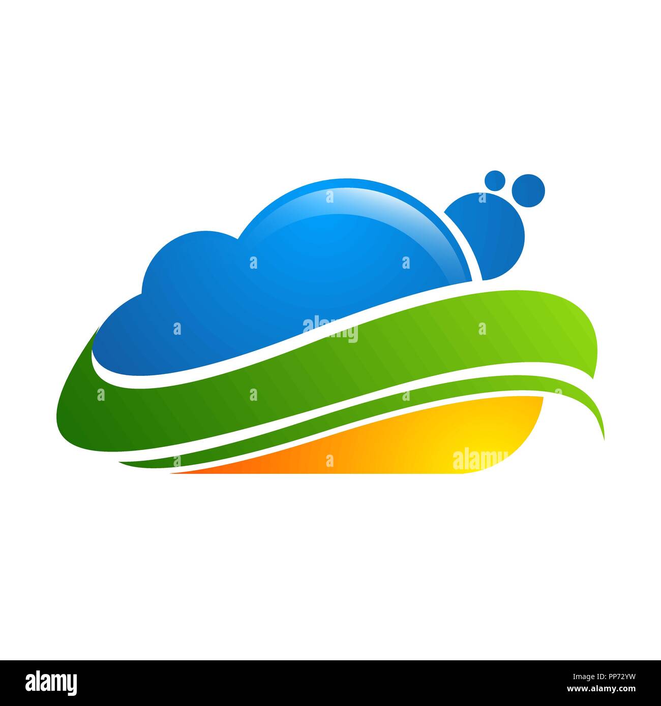 Cloud Logo Design icon-Element Stock Vektor